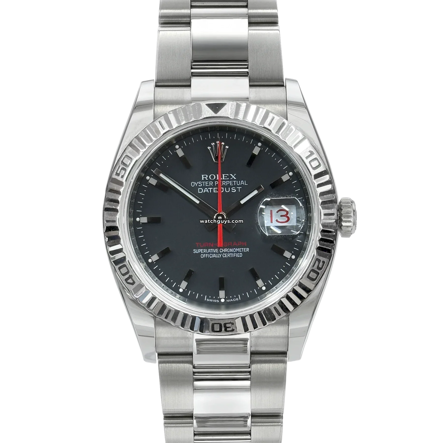 ティー Rolex_Datejust_116264_Gray_Thu