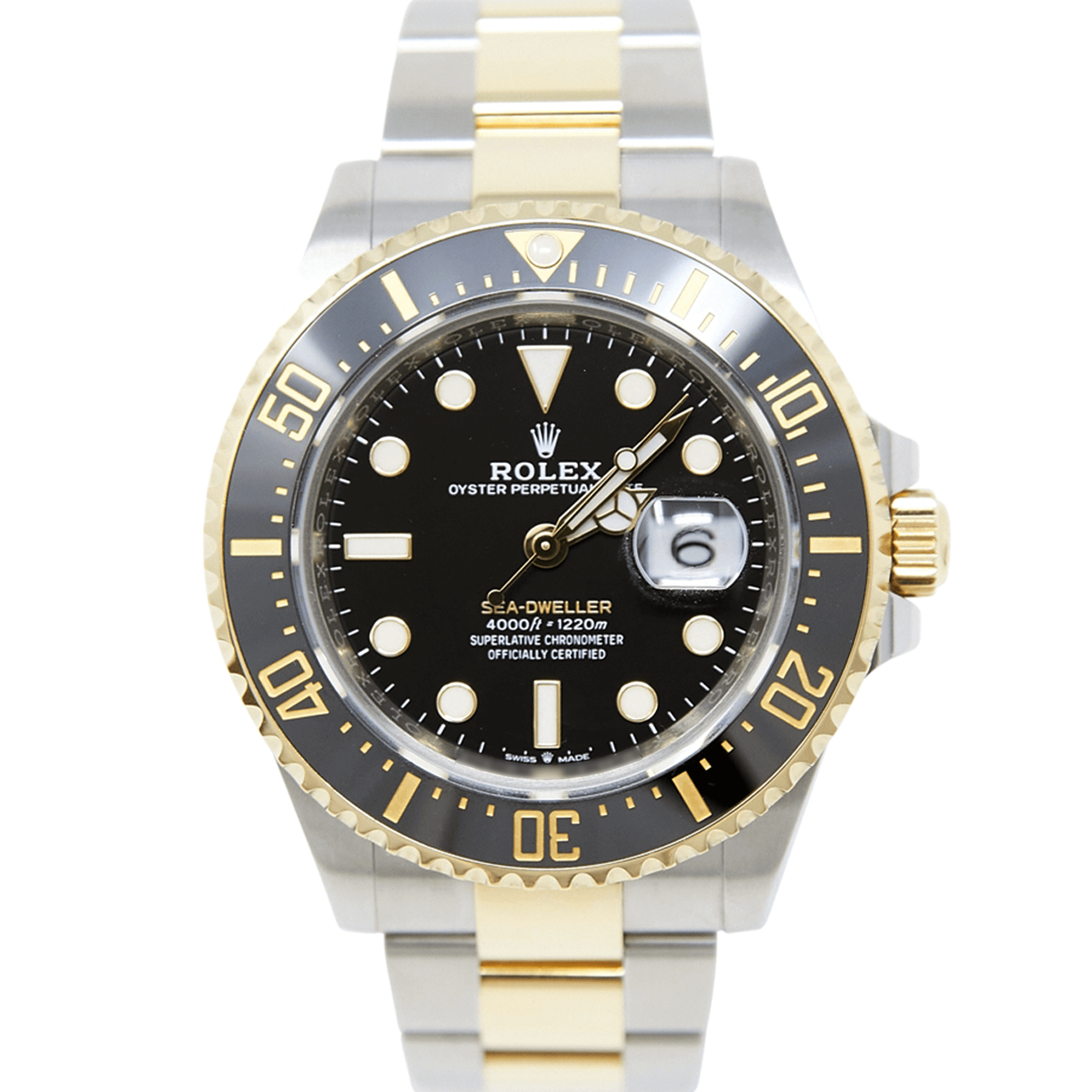 Rolex sea dweller black and gold hot sale
