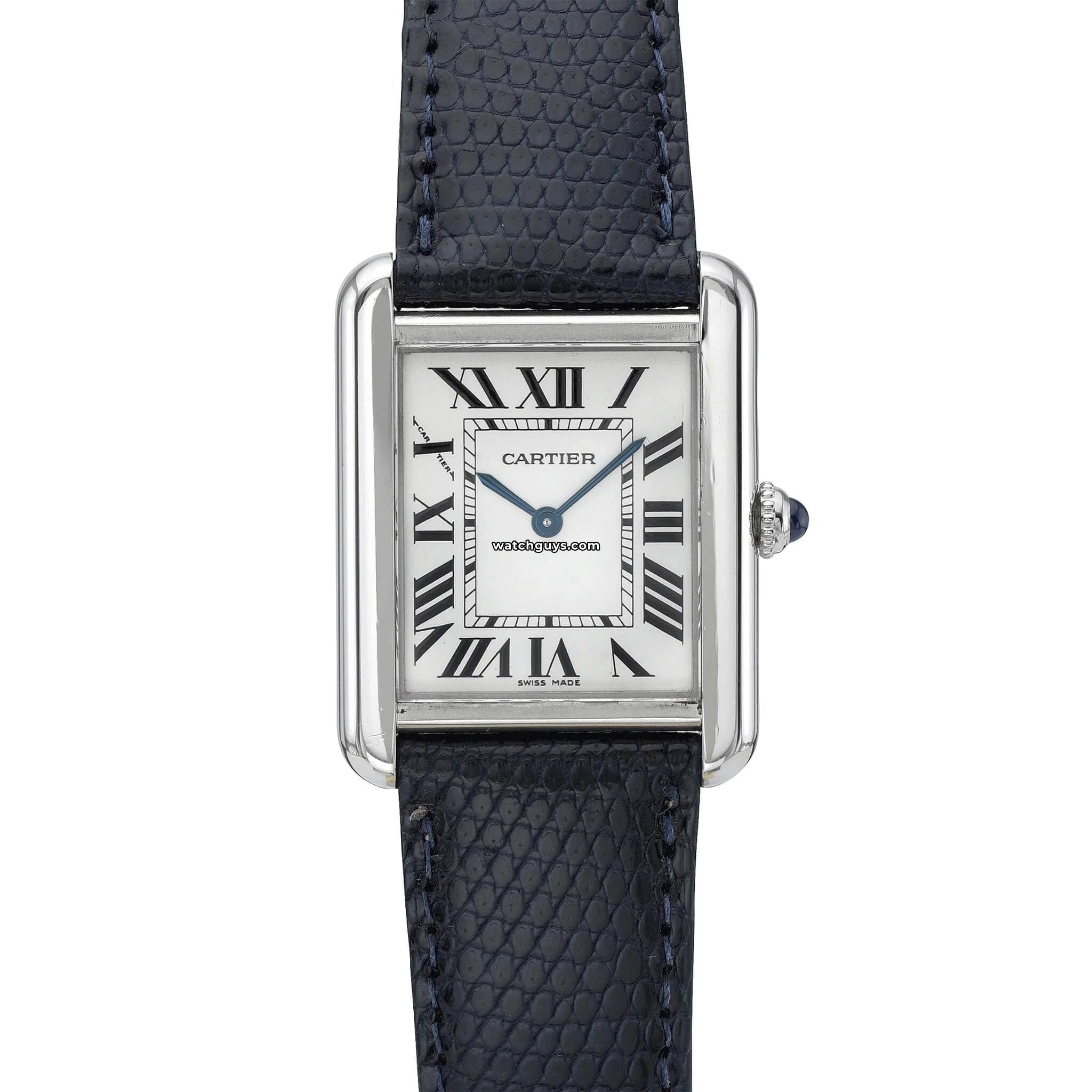 Cartier Tank Solo 2716 Stainless Steel with Lizard Grey