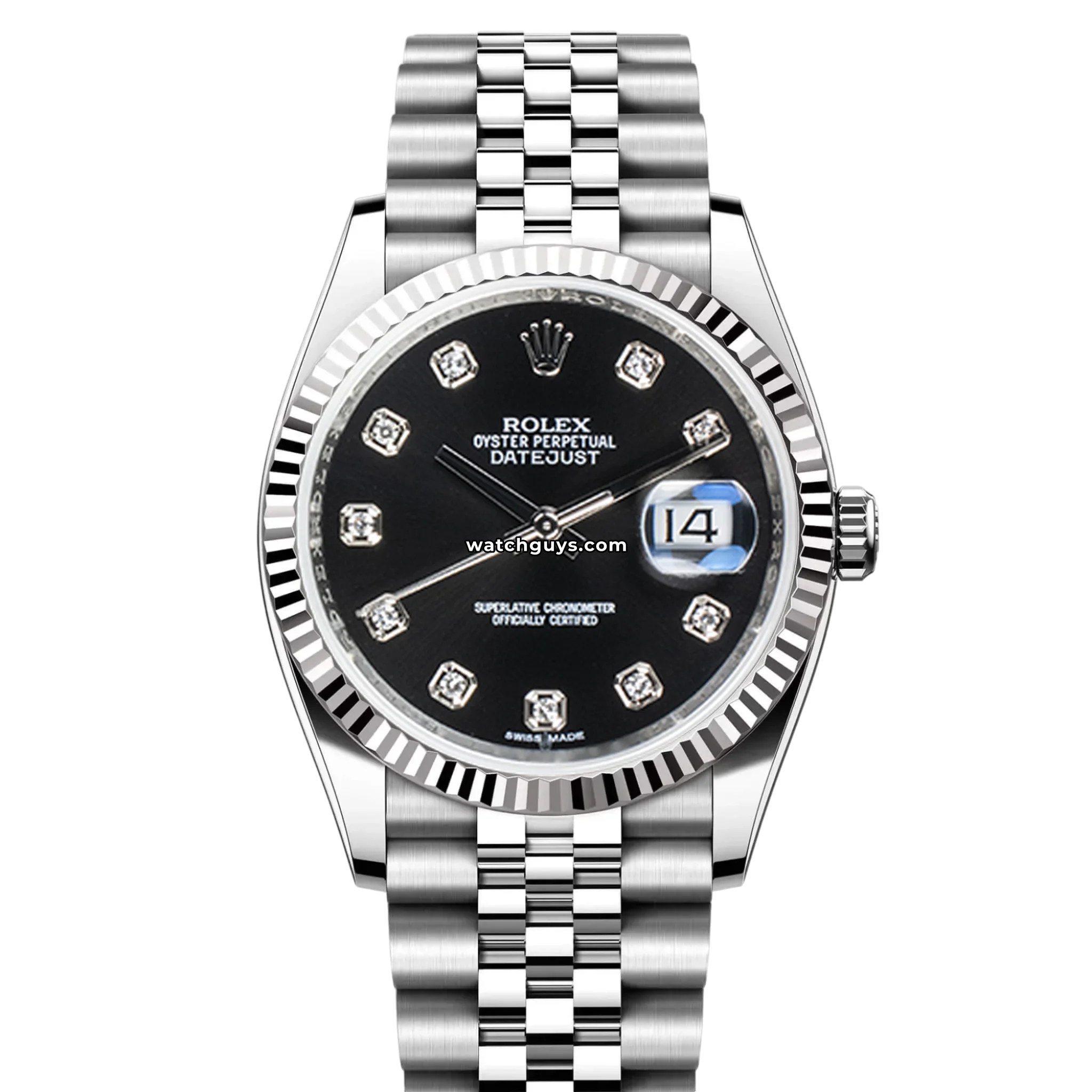 Rolex Datejust 116234 Black Diamond Dial 36mm Stainless Steel
