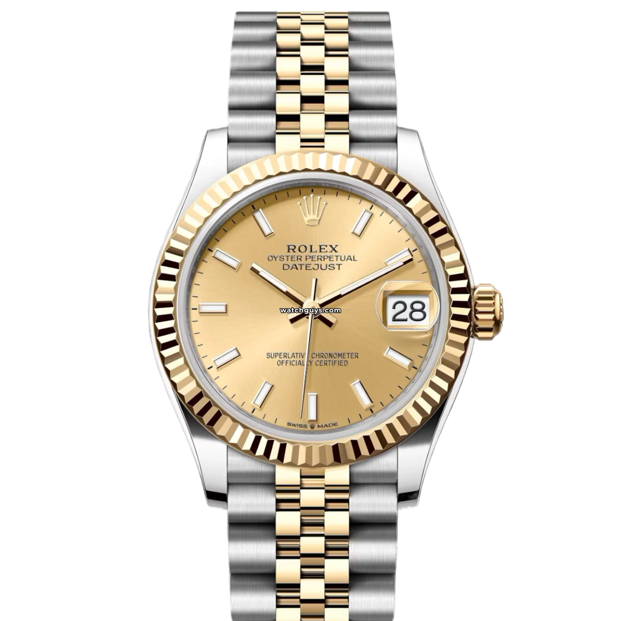 ⭐︎JASS⭐︎ Rolex Datejust 278273 Champagne 31mm 18K Yellow Gold and