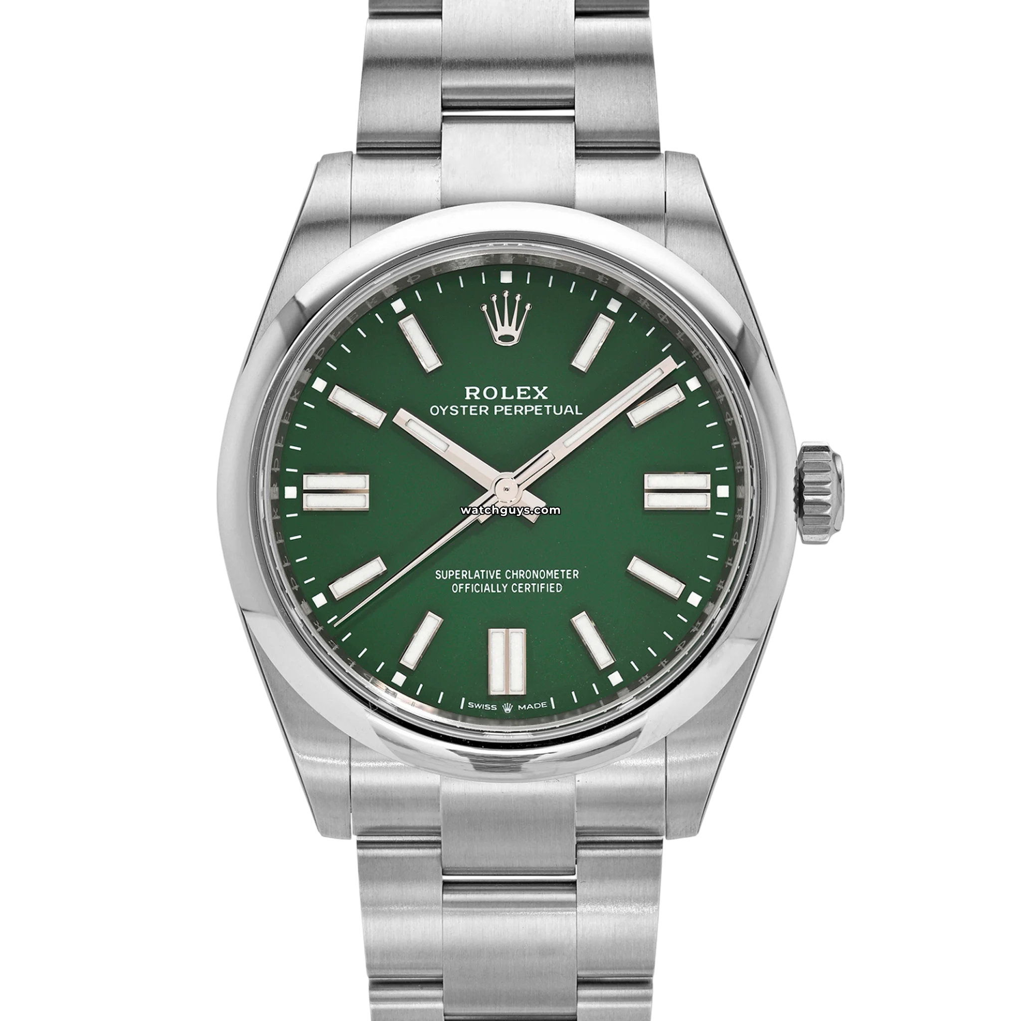 Rolex Oyster Perpetual 134300 Green 41mm – WatchGuys