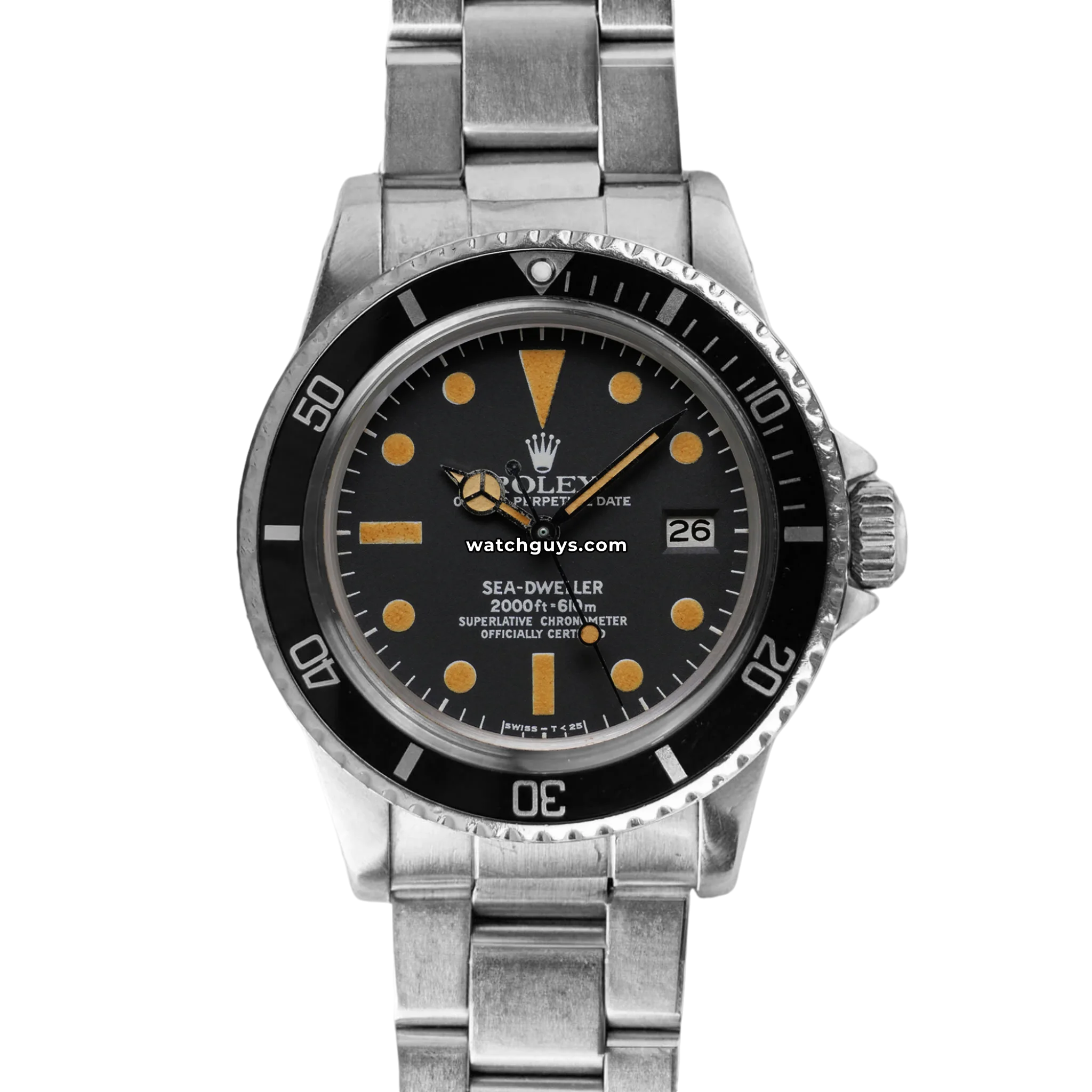 Rolex Sea Dweller Vintage 1665 Black Oyster – WatchGuys