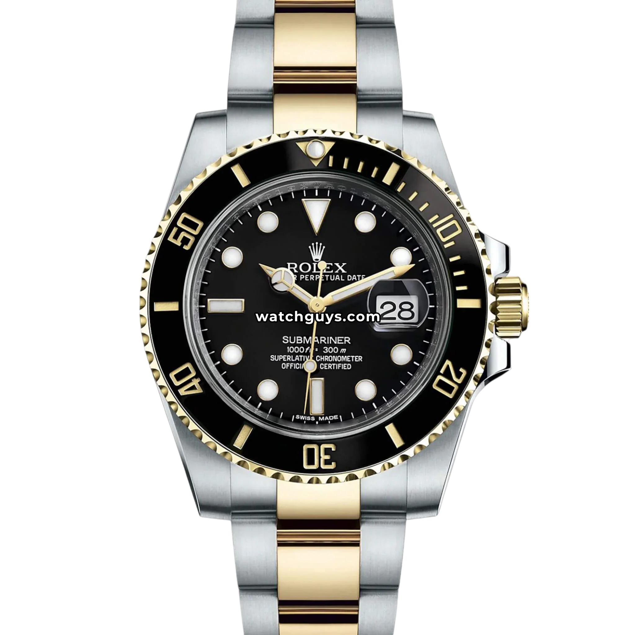 Rolex Submariner 116613LN Black 40mm Two Tone – WatchGuys