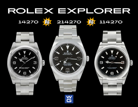Rolex Explorer 124270 vs 114270 vs 14270: How Are They Different?