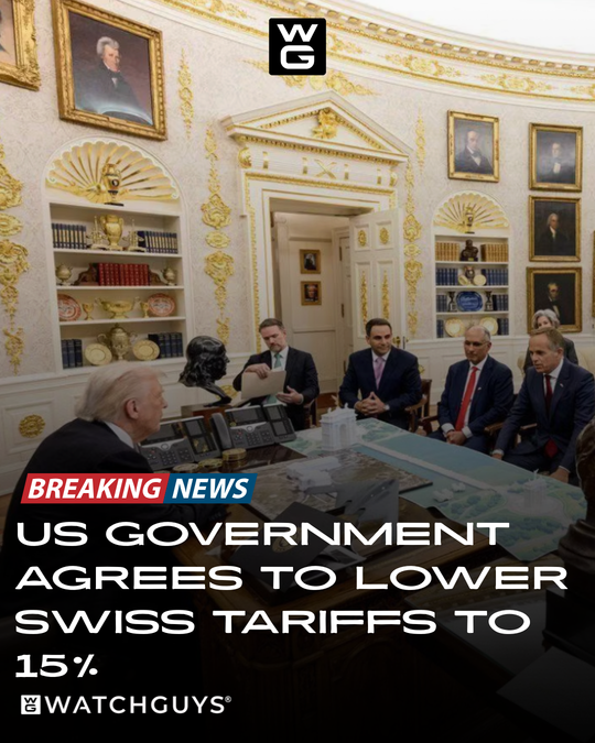 US Government Lowers Swiss Tariffs to 15%