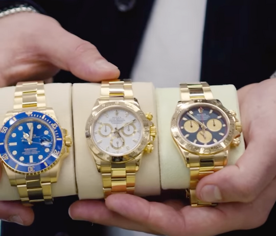 Yellow Gold Rolex Watches: Rolex Daytona's & Rolex Submariner