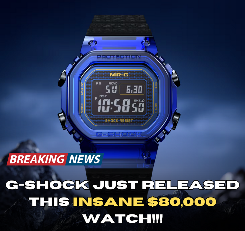 G-Shock Releases Limited Edition $80,000 MRG-D5000 Blue Sapphire