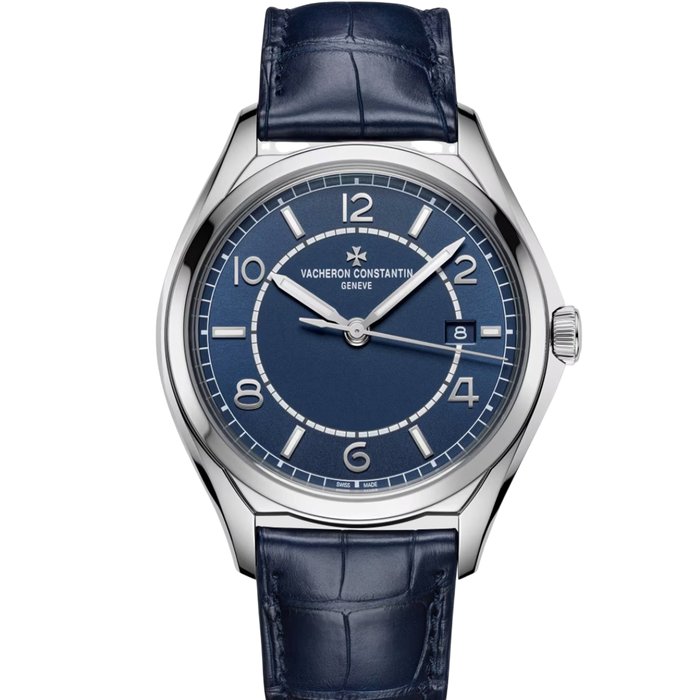 Vacheron Constantin Fiftysix 4600E with a blue dial, valued by WatchGuys