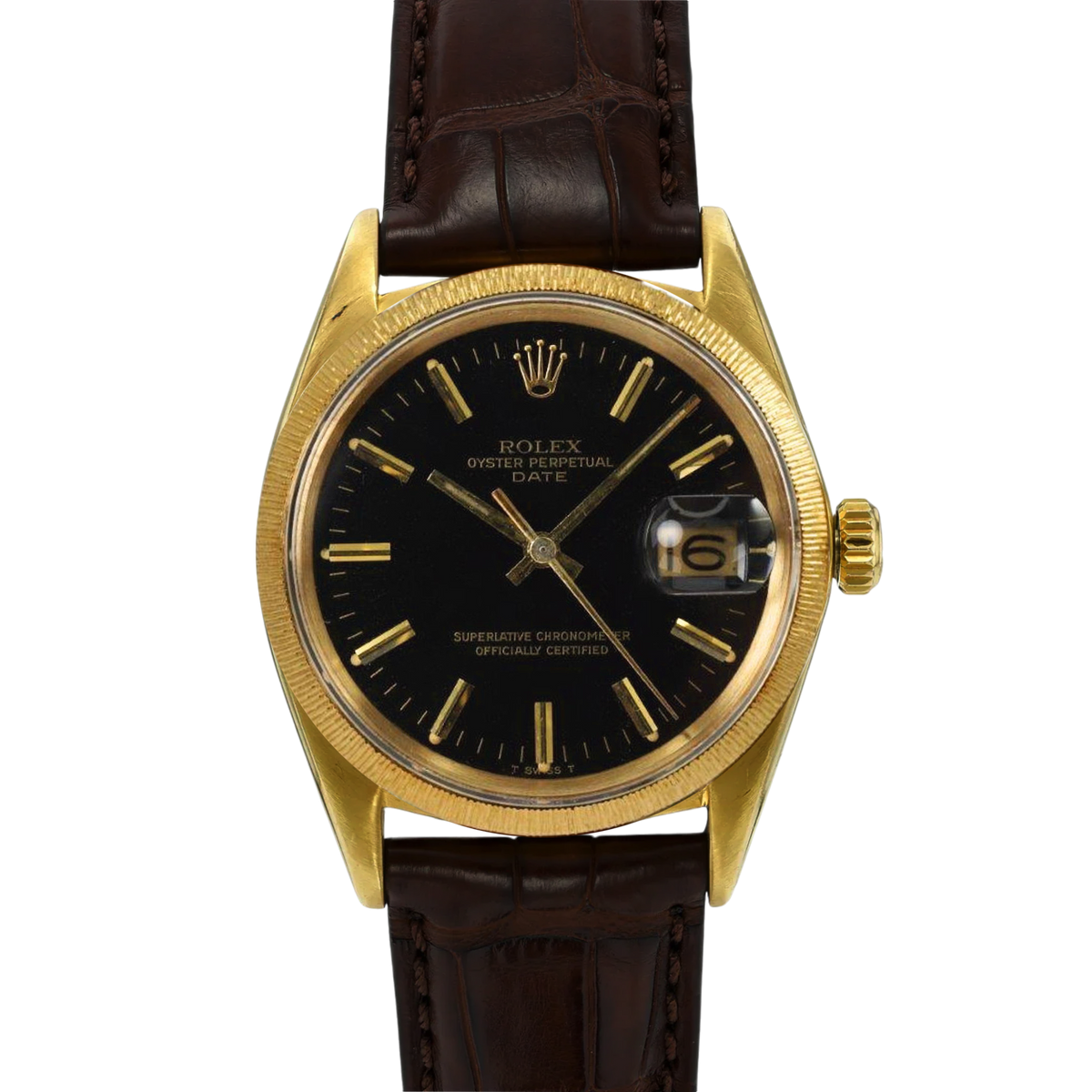 【中古】 ROLEX 万年筆 ブラック本体 ゴールド キャップ Rolex Date 1507: Buy Pre-Owned & Unworn Watches | WatchGuys