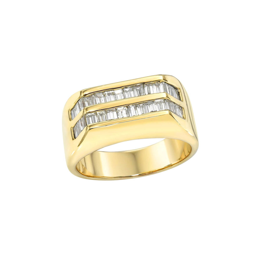 Diamond Baguette Ring 2.00 Carat TW 14K Yellow Gold