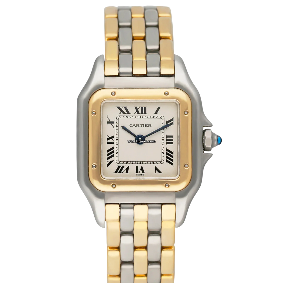 Cartier Panthere Small 669210 Ivory Two Tone 3 Gold Stripe Watches