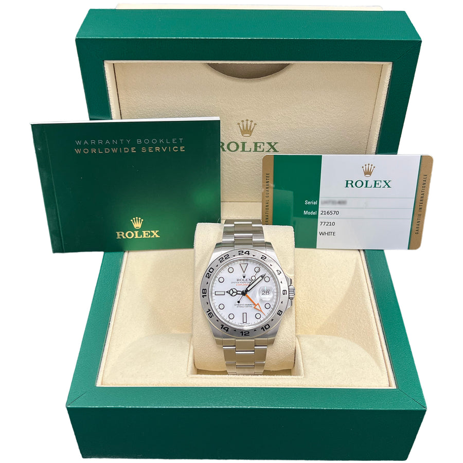 Rolex Explorer II 216570 White Dial