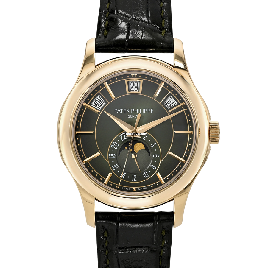 Patek Philippe Annual Calendar 5205R-011 Olive Green Sunburst