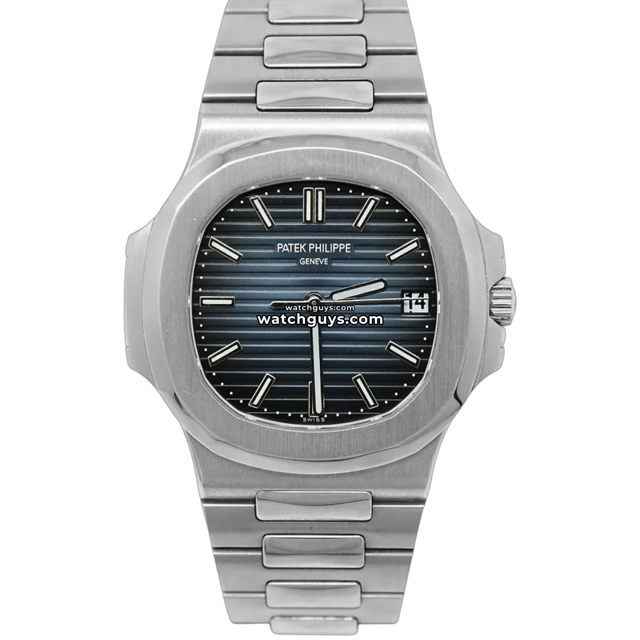 Patek Philippe Nautilus reference 5711/1A-010 in stainless steel with blue gradient dial product photo from WatchGuys