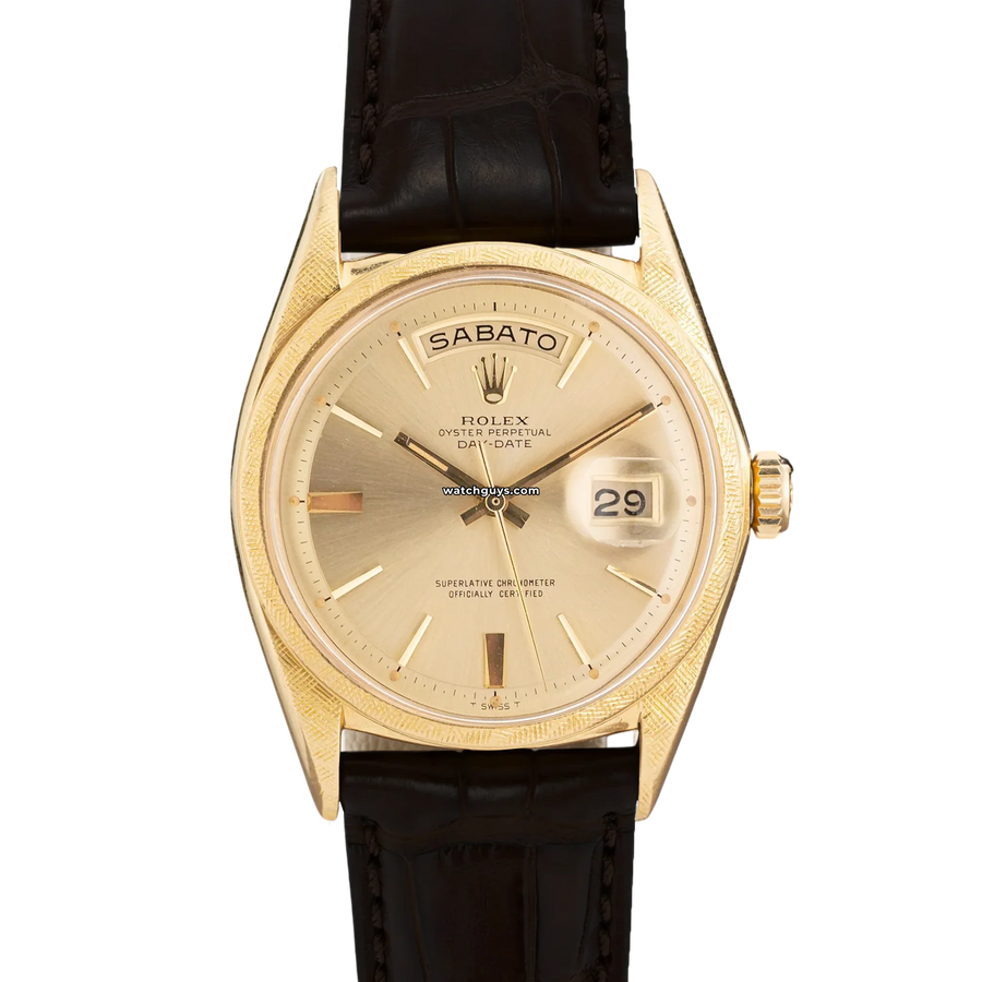 Rolex Day Date 1806 Champagne Pie Pan Dial