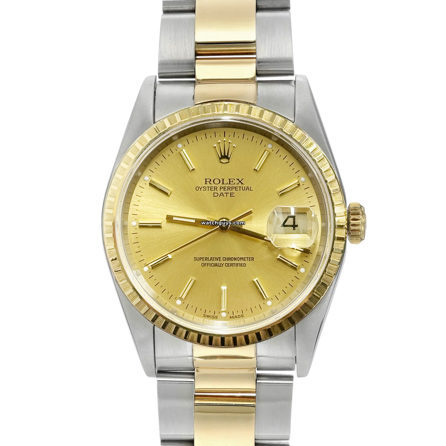 Rolex Datejust 15233 Champagne Oyster Watches