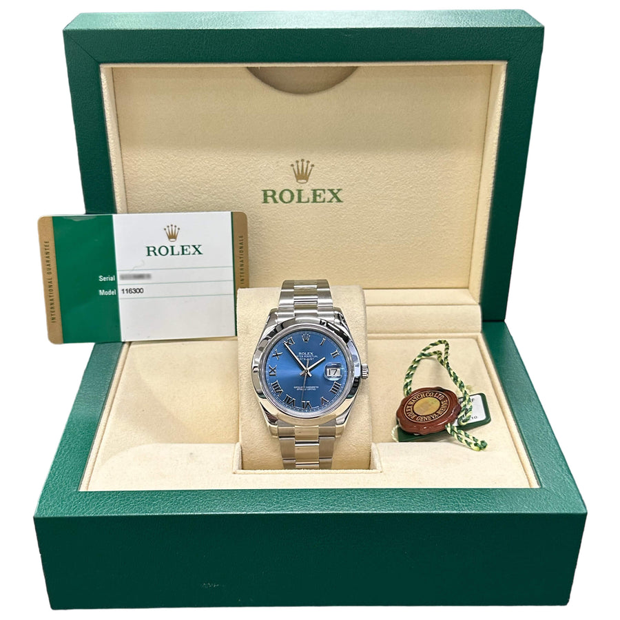 Rolex Datejust 116300 Azzurro Blue Oyster