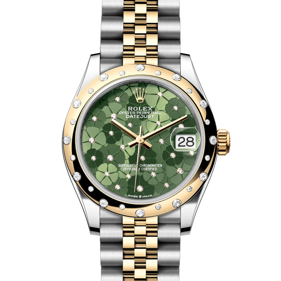 Rolex Datejust 278343RBR Green Floral Motif Diamond