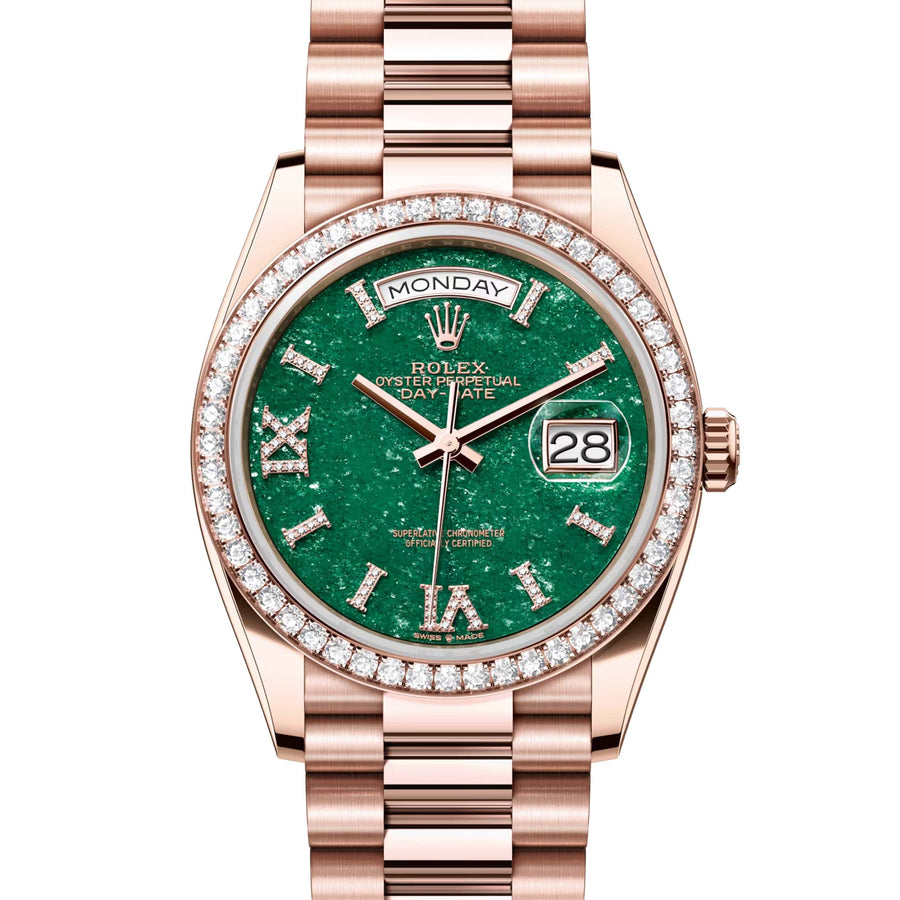 Rolex Day-Date 128345RBR Green Diamond