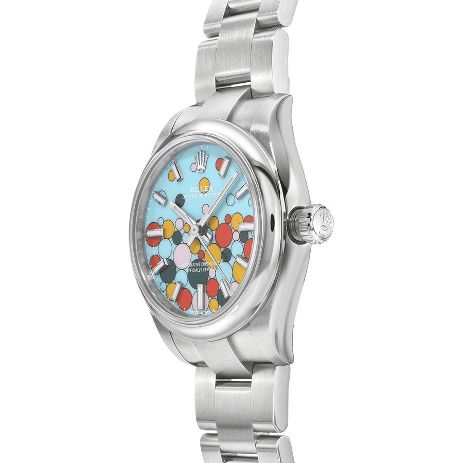 Rolex Oyster Perpetual 277200 Turquoise Celebration Motif