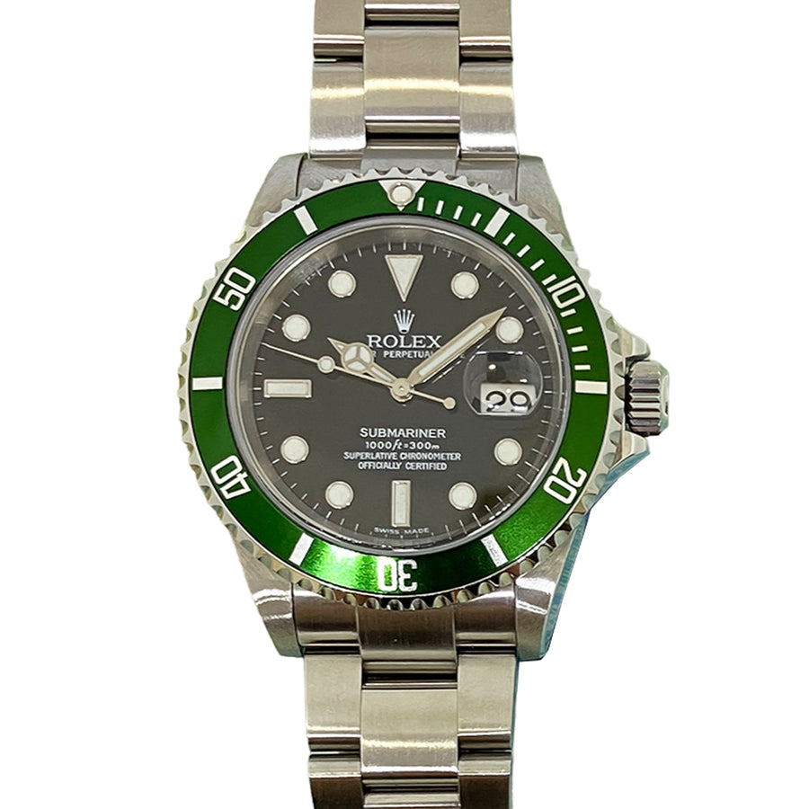 Rolex Submariner 16610LV Kermit Flat 4