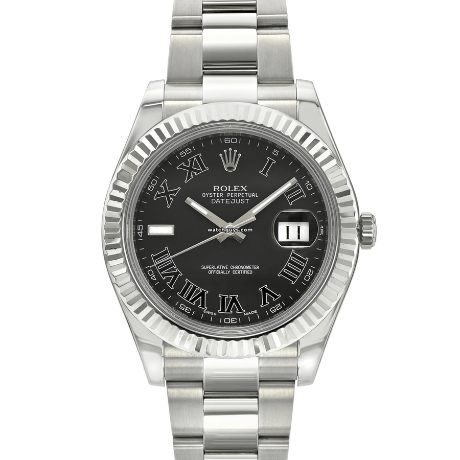 Rolex Datejust 116334 Grey Roman Oyster Watches