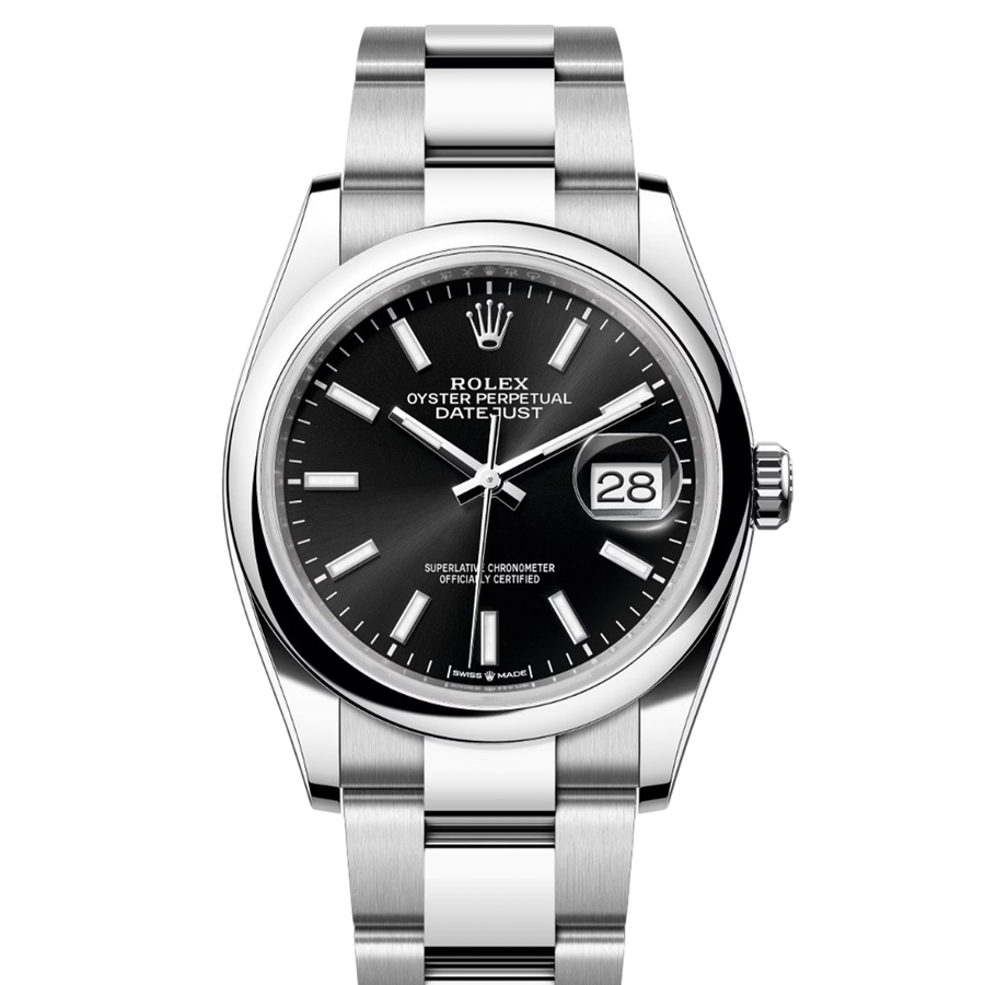 Rolex Datejust 126200 Black Index Oyster
