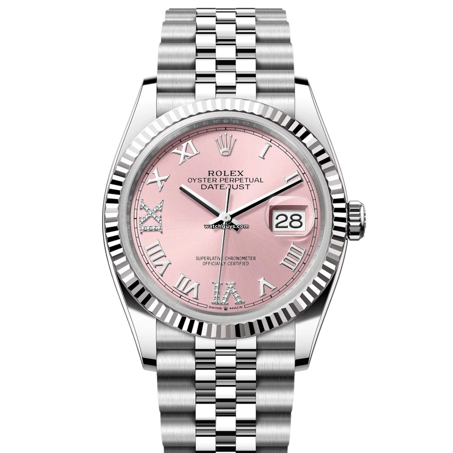 Rolex Datejust 126234 Pink Diamond Jubilee Watches