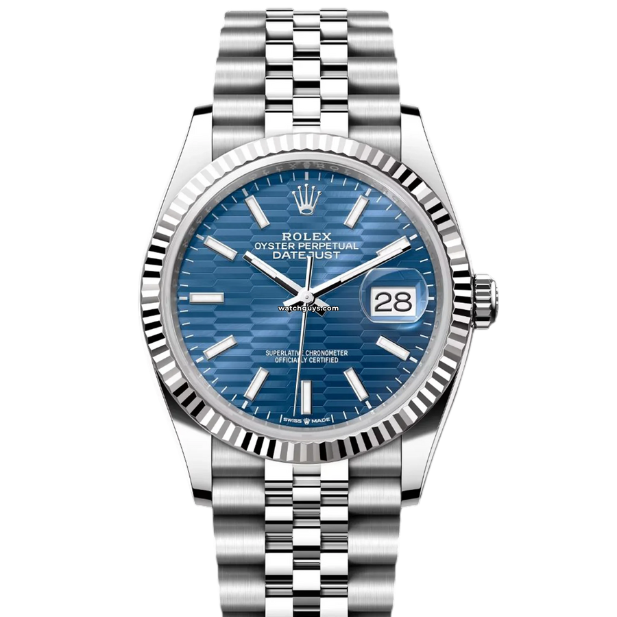 Rolex Datejust 126234 Blue Fluted Motif Watches