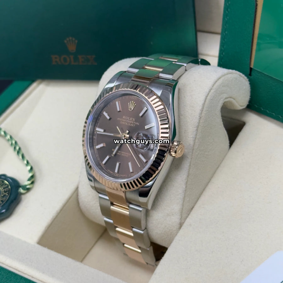 Rolex Datejust 126331 41mm Chocolate Index Dial – WatchGuys