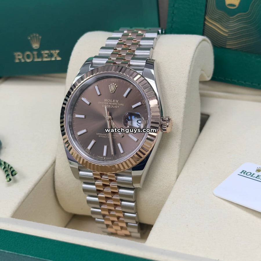 Rolex Datejust 126331 41mm Chocolate Index – WatchGuys