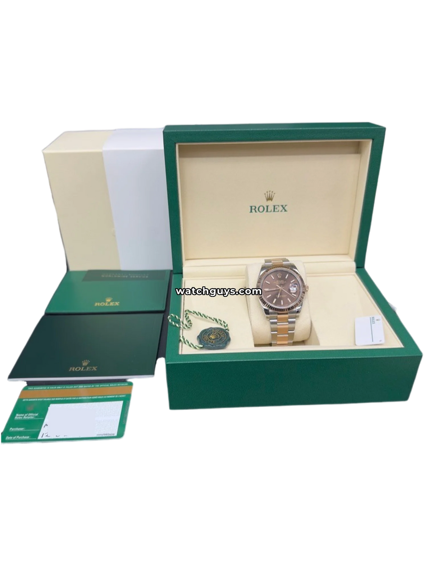 Rolex Datejust 126331 41mm Chocolate Index Dial – WatchGuys