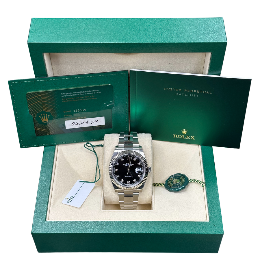 Rolex Datejust 126334 Black Diamond Oyster
