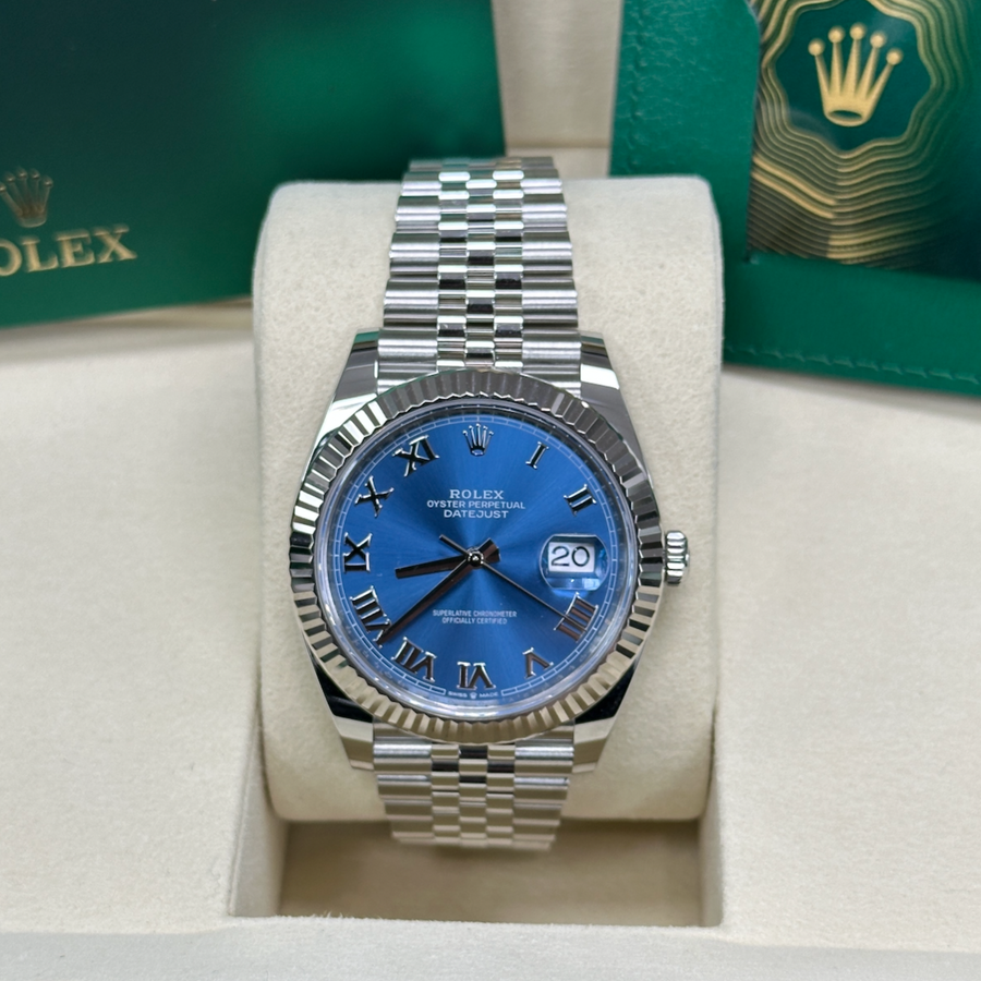 Datejust Rolex Connected Watch Rolex Datejust 16233 Blue Vignette