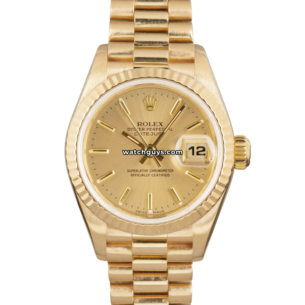 Rolex Datejust 179178 Champagne Index President 26mm – WatchGuys