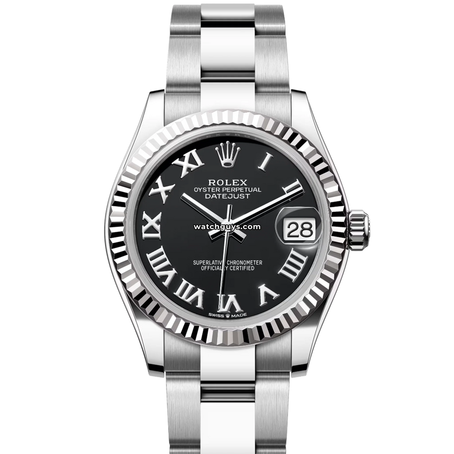 Rolex Datejust 278274 Black Roman 31mm Oyster – WatchGuys