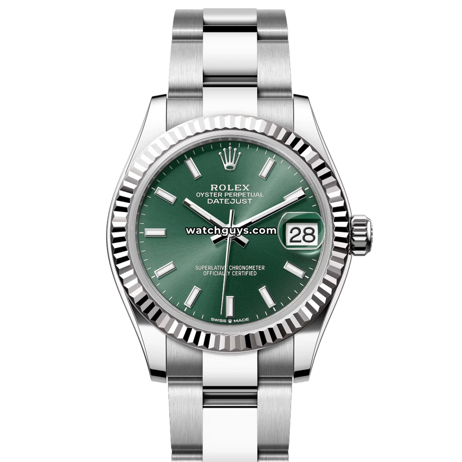 Rolex Datejust 278274 Mint Green Oyster 31mm – WatchGuys