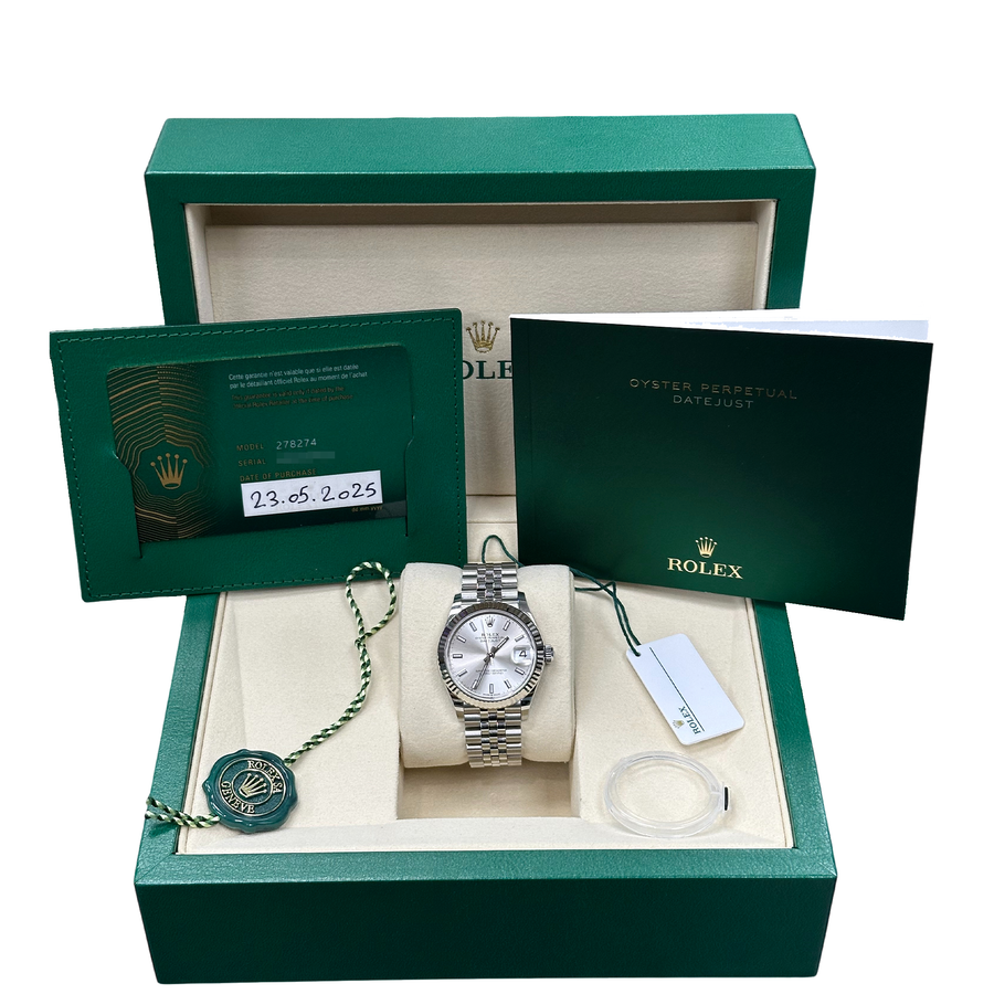 Rolex Datejust 278274 Silver Index Jubilee
