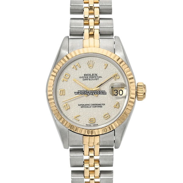 Rolex Datejust 69173 26mm Ivory Arabic Dial – WatchGuys
