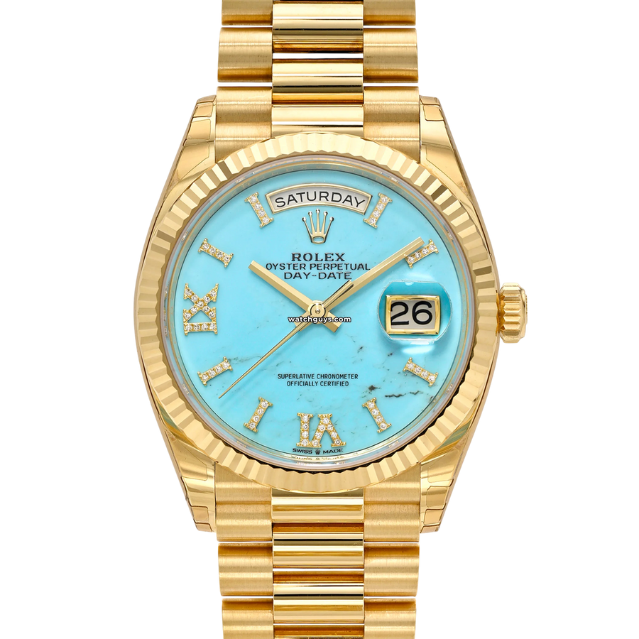 Rolex Day-Date 128238 Turquoise Diamond