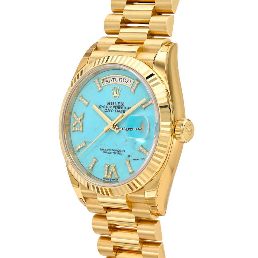 Rolex Day-Date 128238 Turquoise Diamond