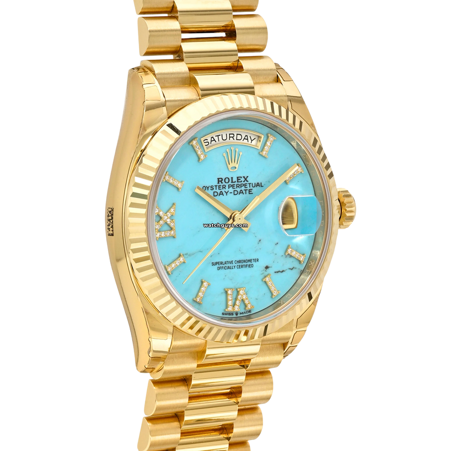 Rolex Day-Date 128238 Turquoise Diamond