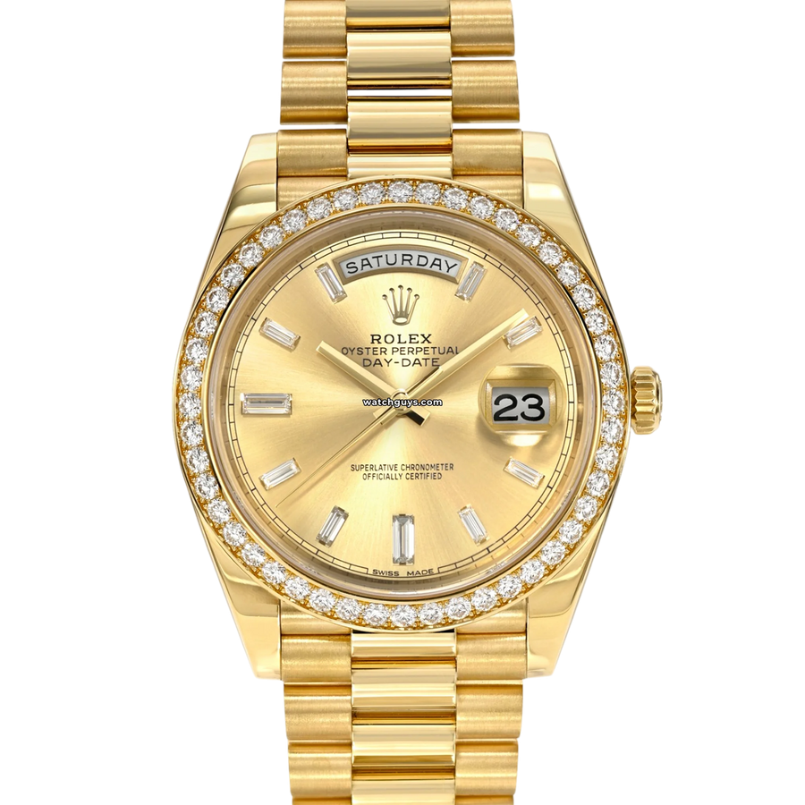 Rolex Day-Date 228348RBR Champagne Baguette