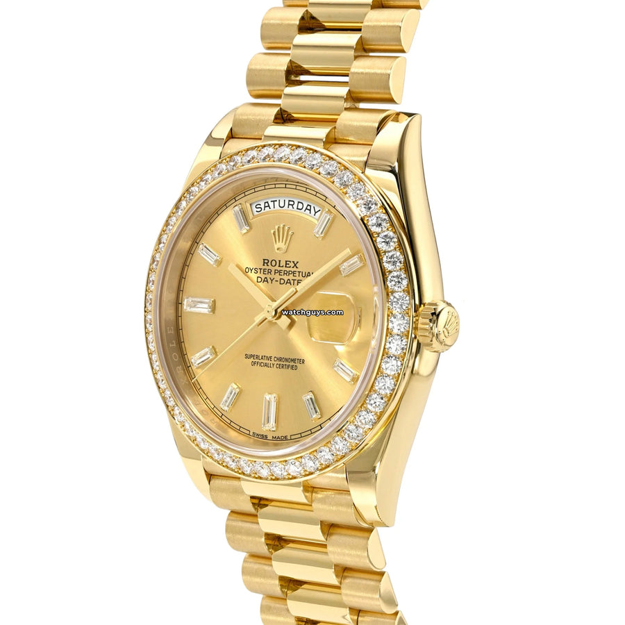 Rolex Day-Date 228348RBR Champagne Baguette