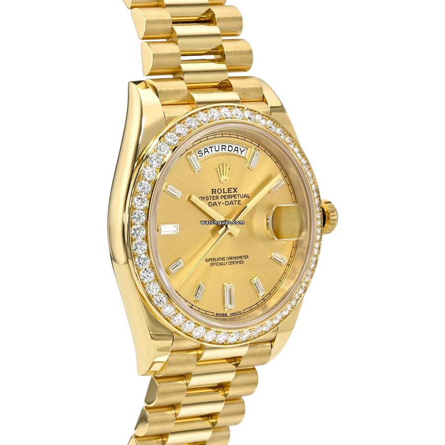Rolex Day-Date 228348RBR Champagne Baguette