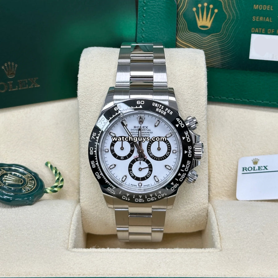 Rolex Daytona 116500LN 40mm Panda Stainless Steel – WatchGuys