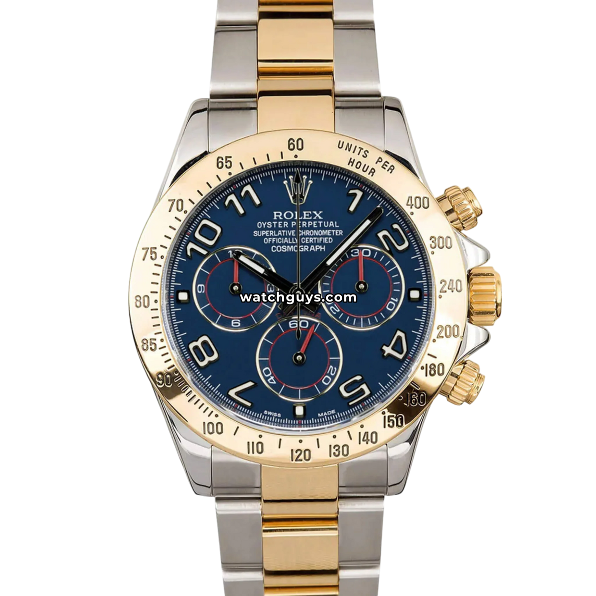 t Rolex Daytona 116523 Blue Arabic Dial 40mm – WatchGuys