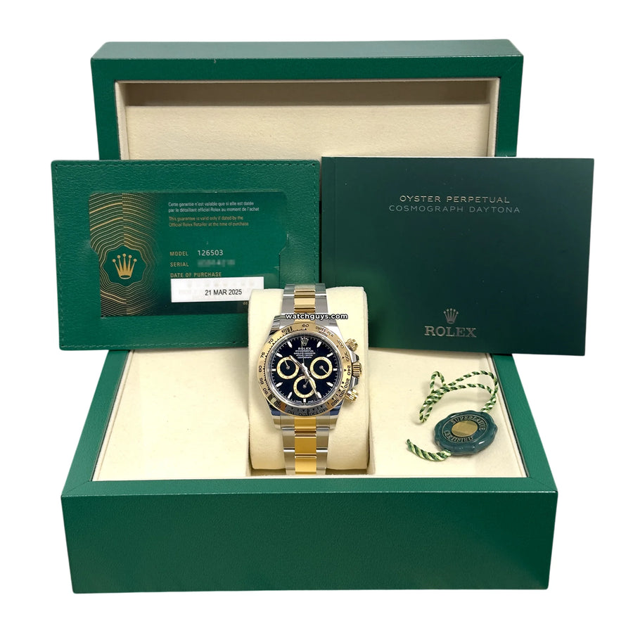 Rolex Daytona 126503 Black Two Tone Oyster Watches