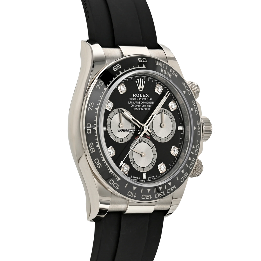 Rolex Daytona 126519LN Black Diamond Oysterflex Watches